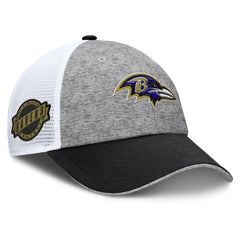 Baltimore Ravens Option Trucker Adjustable Hat - Gray/Black - Fanatics