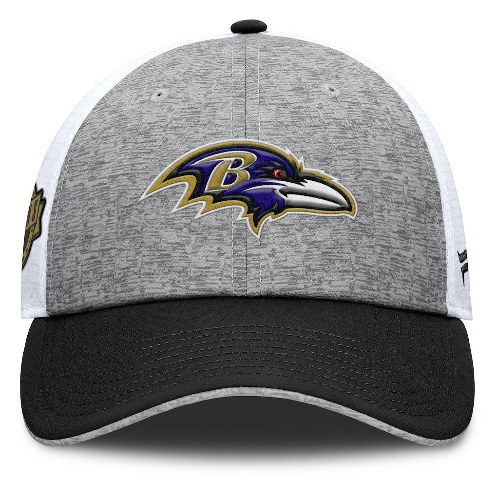 Baltimore Ravens Option Trucker Adjustable Hat - Gray/Black - Fanatics