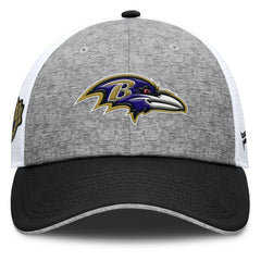 Baltimore Ravens Option Trucker Adjustable Hat - Gray/Black - Fanatics