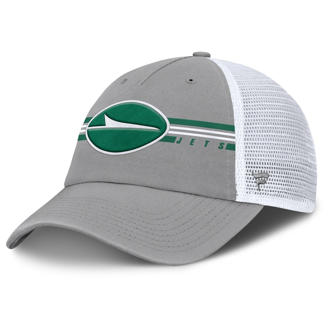 New York Jets Singleback Trucker Adjustable Hat - Gray - Fanatics