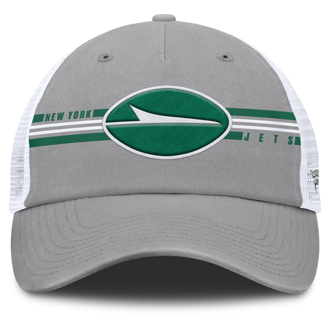 New York Jets Singleback Trucker Adjustable Hat - Gray - Fanatics