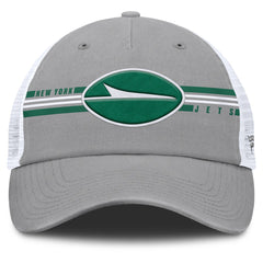 New York Jets Singleback Trucker Adjustable Hat - Gray - Fanatics