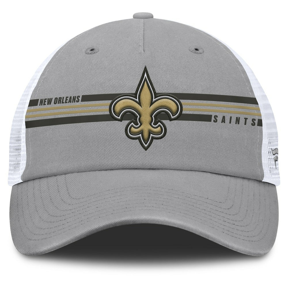 New Orleans Saints Singleback Trucker Adjustable Hat - Gray - Fanatics