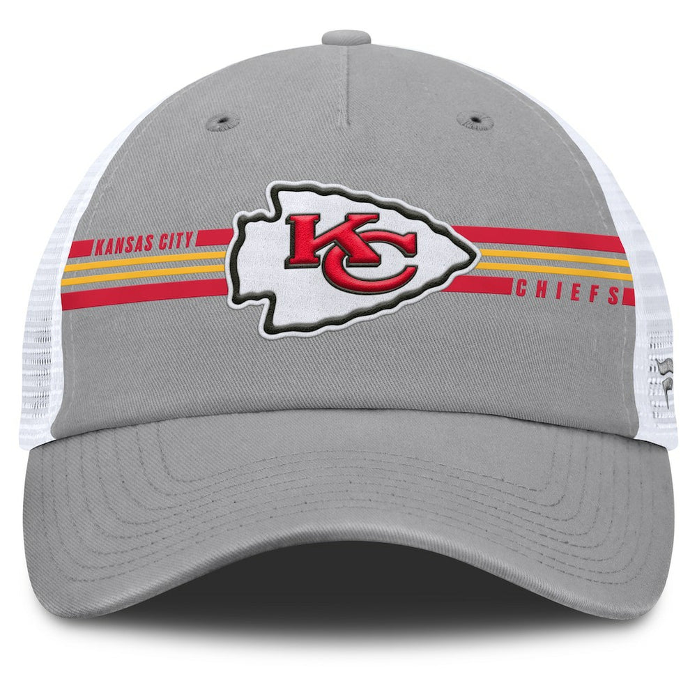 Kansas City Chiefs Singleback Trucker Adjustable Hat - Gray - Fanatics