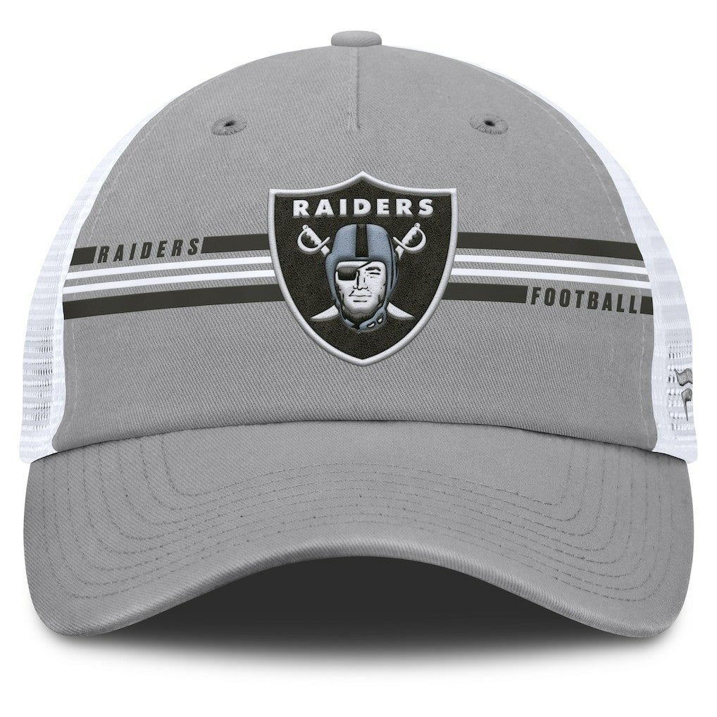 Las Vegas Raiders Singleback Trucker Adjustable Hat - Gray - Fanatics