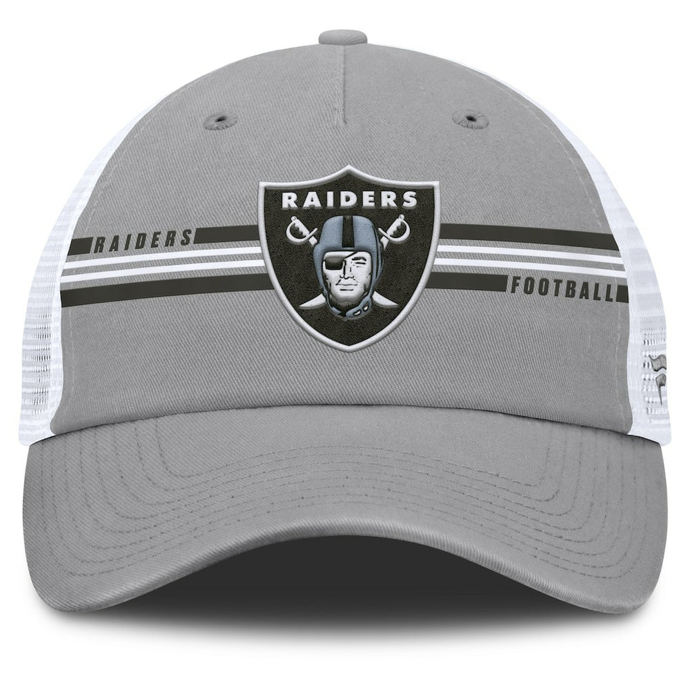 Las Vegas Raiders Singleback Trucker Adjustable Hat - Gray - Fanatics