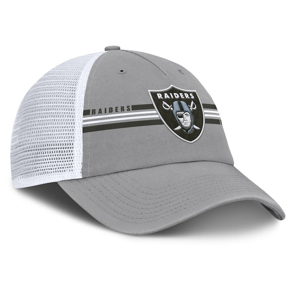 Las Vegas Raiders Singleback Trucker Adjustable Hat - Gray - Fanatics