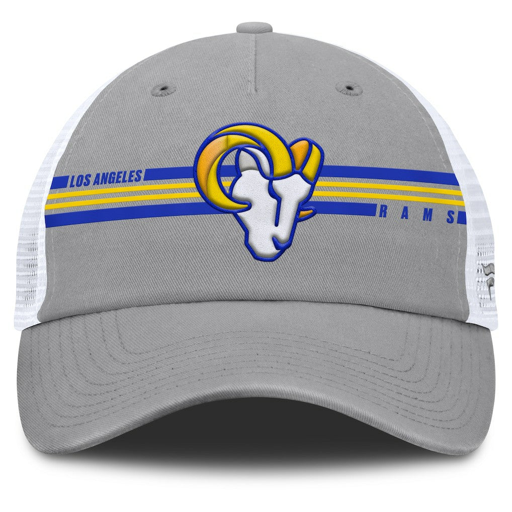 Los Angeles Rams Singleback Trucker Adjustable Hat - Gray - Fanatics