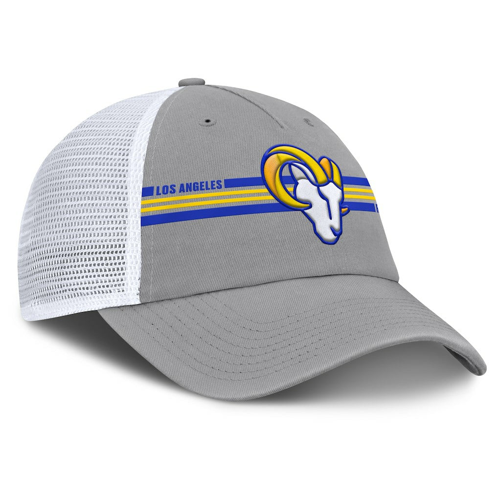 Los Angeles Rams Singleback Trucker Adjustable Hat - Gray - Fanatics