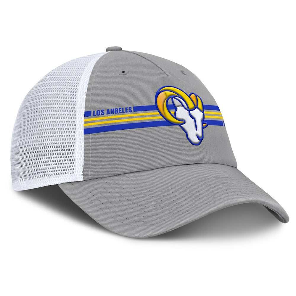 Los Angeles Rams Singleback Trucker Adjustable Hat - Gray - Fanatics