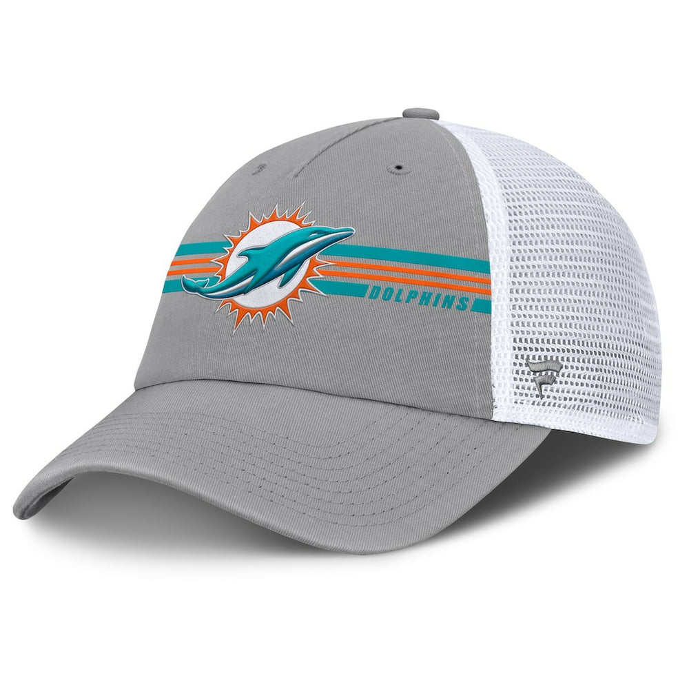 Miami Dolphins Singleback Trucker Adjustable Hat - Gray - Fanatics