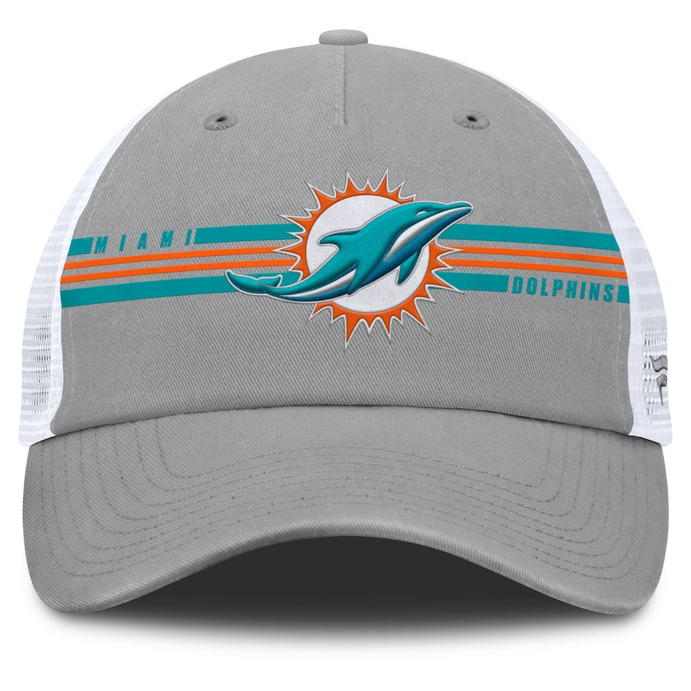 Miami Dolphins Singleback Trucker Adjustable Hat - Gray - Fanatics