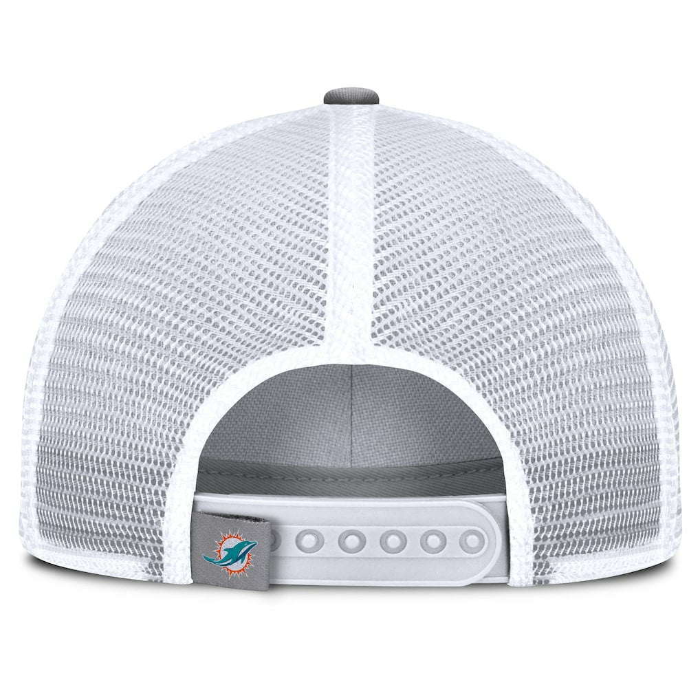 Miami Dolphins Singleback Trucker Adjustable Hat - Gray - Fanatics