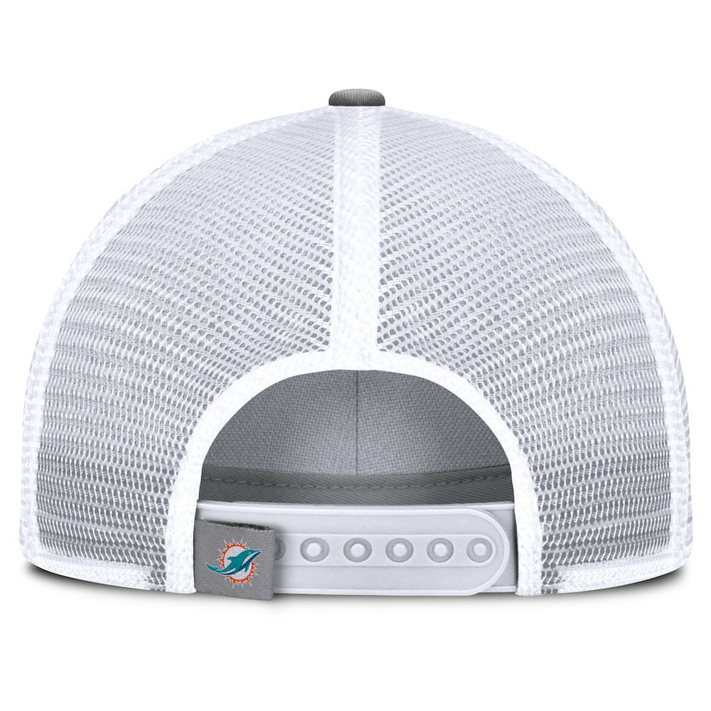 Miami Dolphins Singleback Trucker Adjustable Hat - Gray - Fanatics