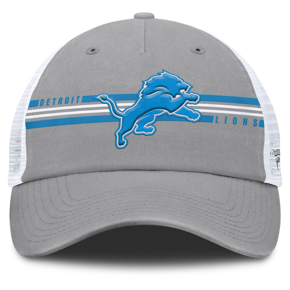Detroit Lions Singleback Trucker Adjustable Hat - Gray - Fanatics