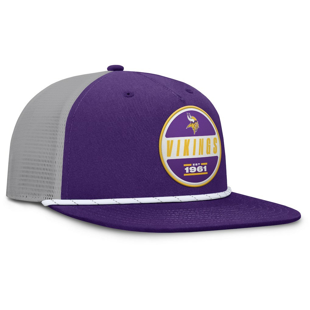 Minnesota Vikings Edge Rush Trucker Adjustable Hat - Purple/Gray - Fanatics