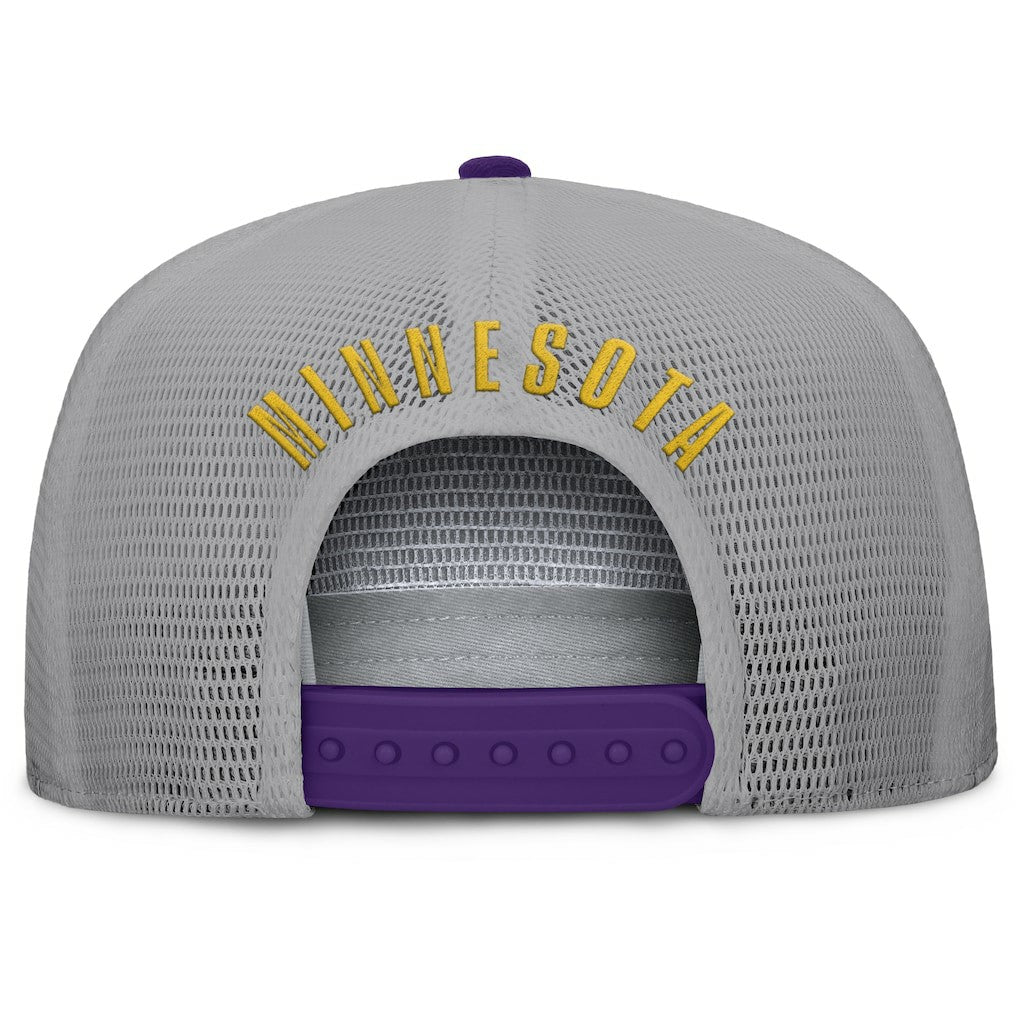Minnesota Vikings Edge Rush Trucker Adjustable Hat - Purple/Gray - Fanatics