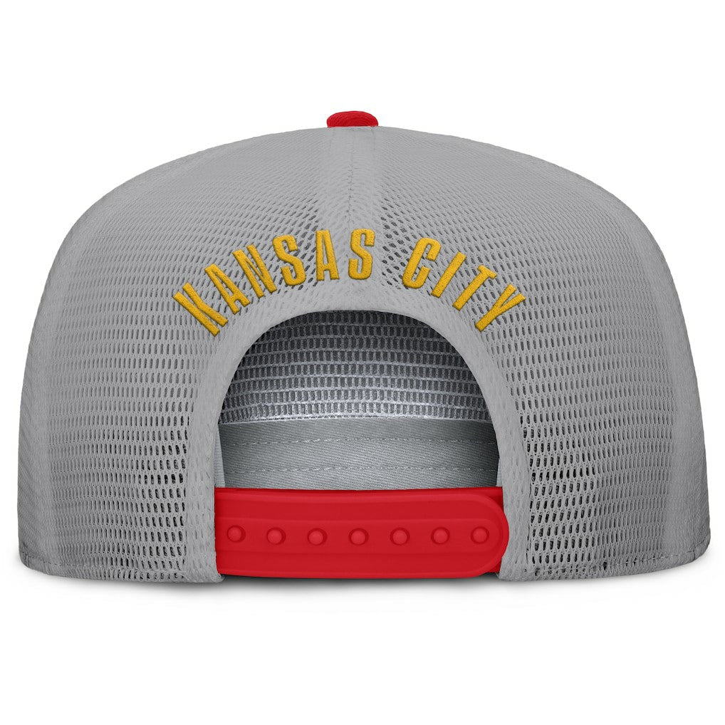 Kansas City Chiefs Edge Rush Trucker Adjustable Hat - Red/Gray - Fanatics