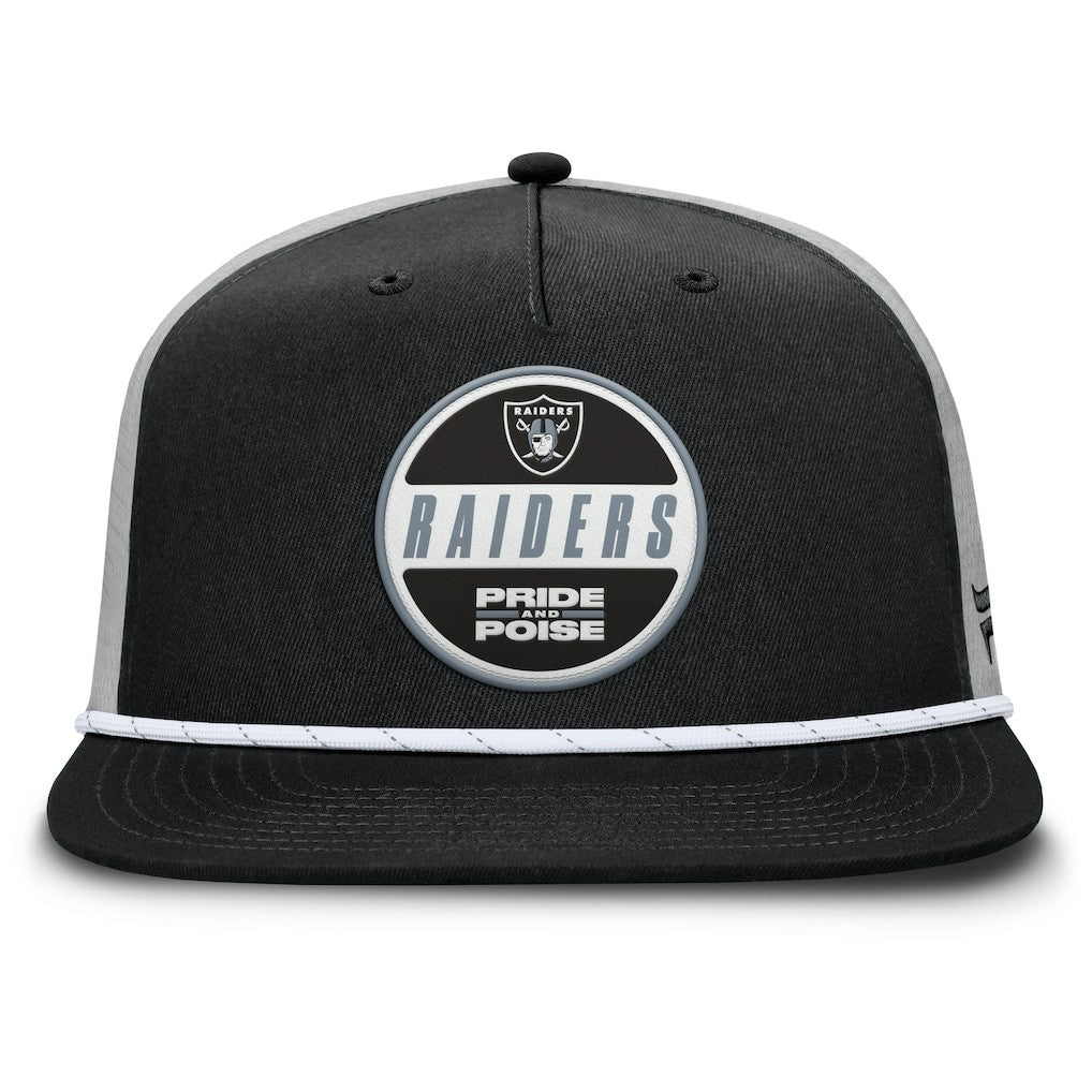 Las Vegas Raiders Edge Rush Trucker Adjustable Hat - Black/Gray - Fanatics