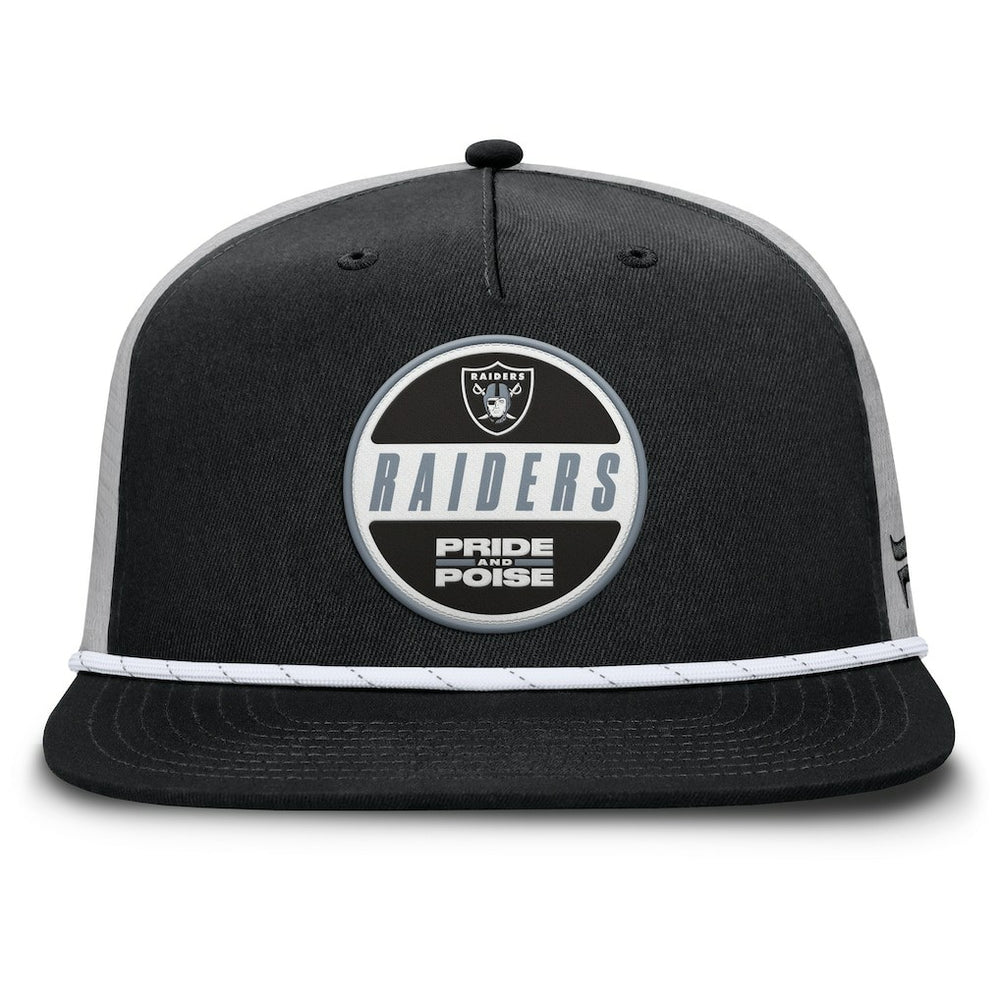 Las Vegas Raiders Edge Rush Trucker Adjustable Hat - Black/Gray - Fanatics