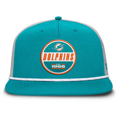 Miami Dolphins Edge Rush Trucker Adjustable Hat - Aqua/Gray - Fanatics