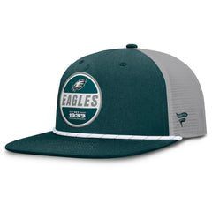 Philadelphia Eagles Edge Rush Trucker Adjustable Hat - Midnight Green/Gray - Fanatics