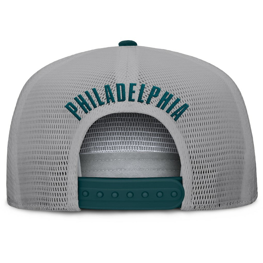 Philadelphia Eagles Edge Rush Trucker Adjustable Hat - Midnight Green/Gray - Fanatics