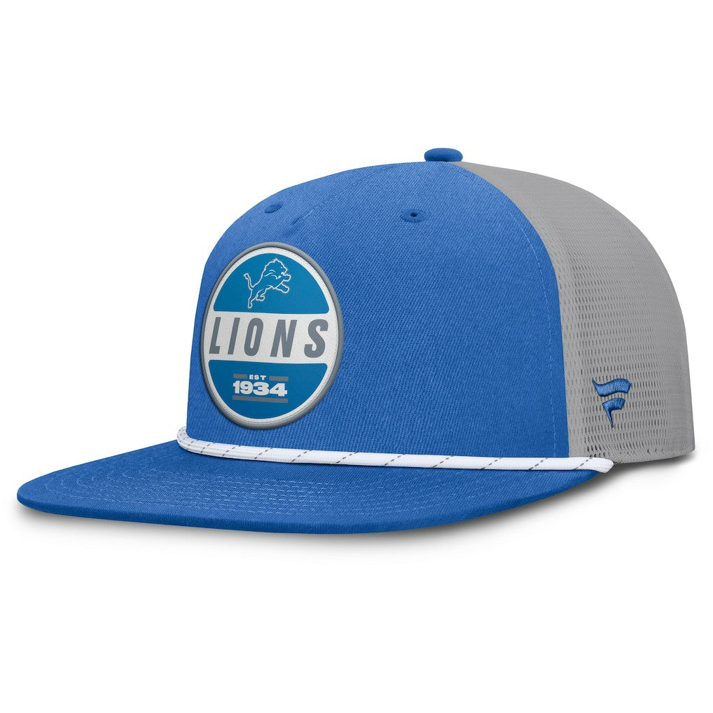 Detroit Lions Edge Rush Trucker Adjustable Hat - Blue/Gray - Fanatics