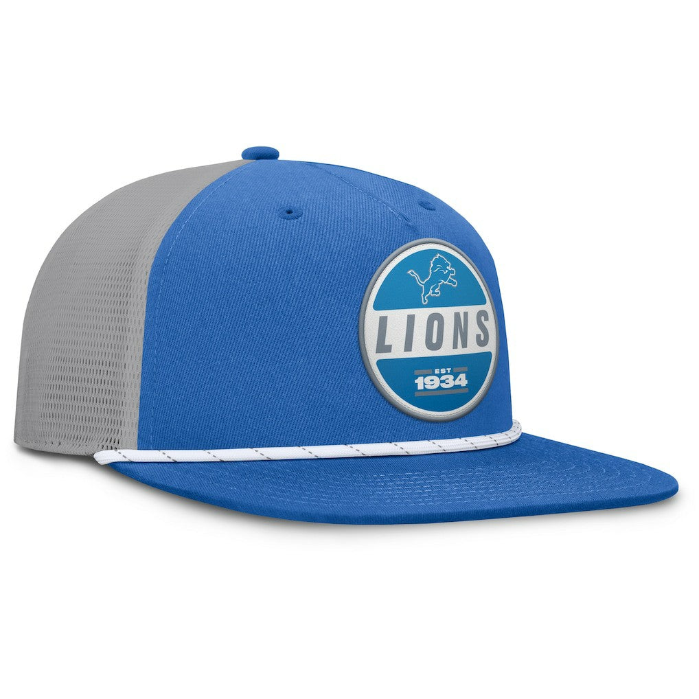 Detroit Lions Edge Rush Trucker Adjustable Hat - Blue/Gray - Fanatics
