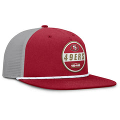 San Francisco 49ers Edge Rush Trucker Adjustable Hat - Scarlet/Gray - Fanatics
