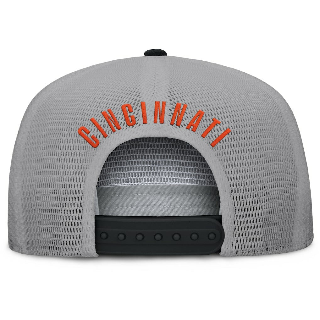 Cincinnati Bengals Edge Rush Trucker Adjustable Hat - Black/Gray - Fanatics