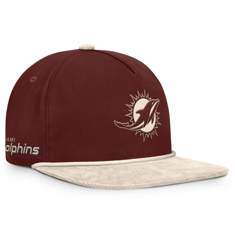 Miami Dolphins NFL Reminisce Golfer Adjustable Hat - Brown - Fanatics