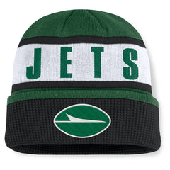 New York Jets Oskie Cuffed Knit Hat - Green/Black - Fanatics