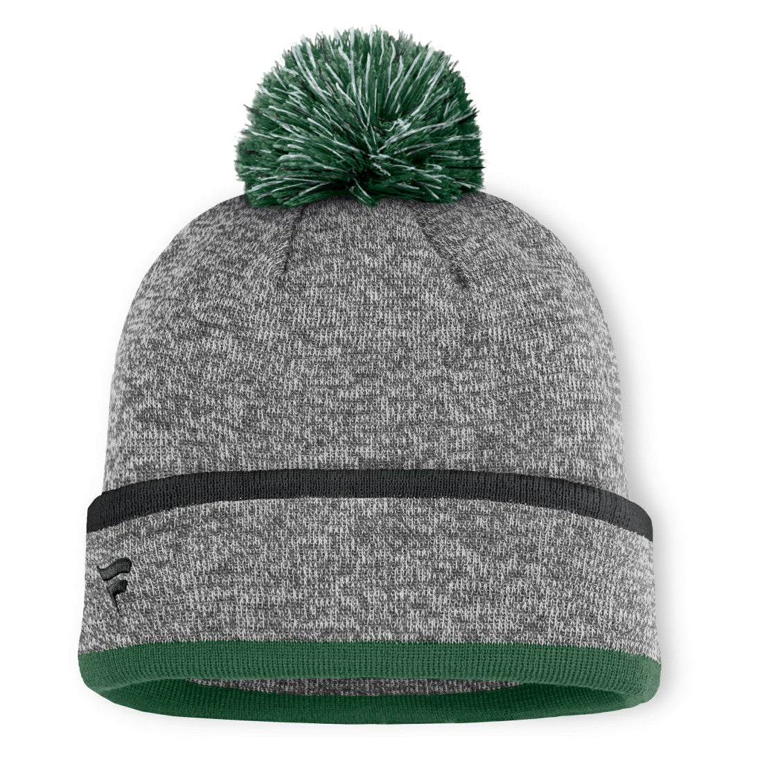 New York Jets Motion Cuffed Knit Hat with Pom - Heather Gray - Fanatics