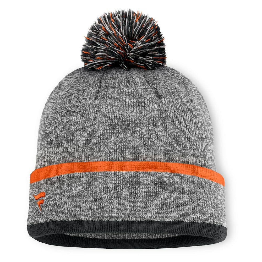 Cincinnati Bengals Motion Cuffed Knit Hat with Pom - Heather Gray - Fanatics