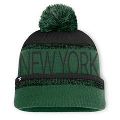 New York Jets Play Action Cuffed Knit Hat with Pom - Green/Black - Fanatics