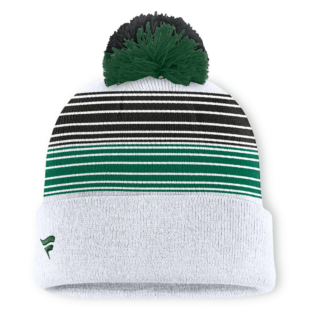 New York Jets Ghost Cuffed Knit Hat with Pom - White - Fanatics