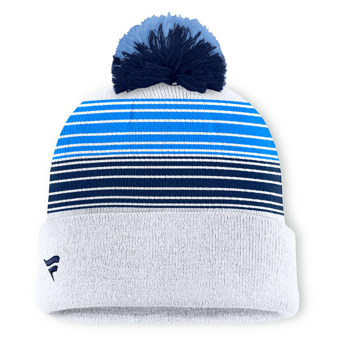 Tennessee Titans Ghost Cuffed Knit Hat with Pom - White - Fanatics