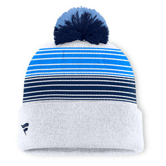 Tennessee Titans Ghost Cuffed Knit Hat with Pom - White - Fanatics