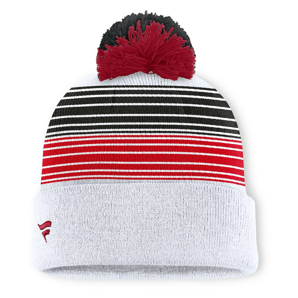 San Francisco 49ers Ghost Cuffed Knit Hat with Pom - White - Fanatics