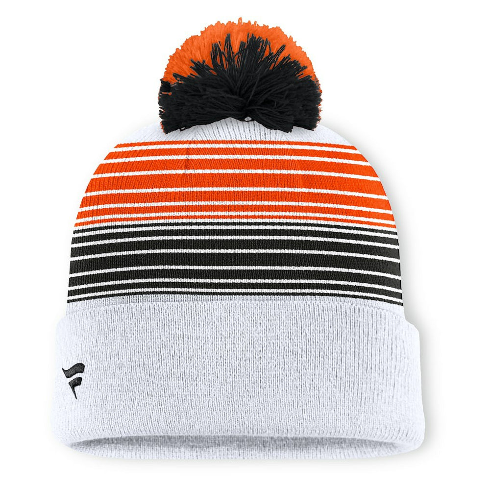 Cincinnati Bengals Ghost Cuffed Knit Hat with Pom - White - Fanatics