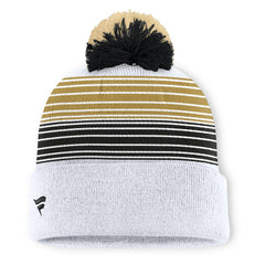 New Orleans Saints Ghost Cuffed Knit Hat with Pom - White - Fanatics