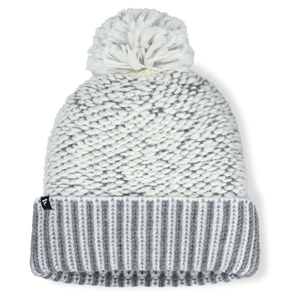 Detroit Lions Women's Pro Set Cuffed Knit Hat with Pom - Heather Gray - Fanatics