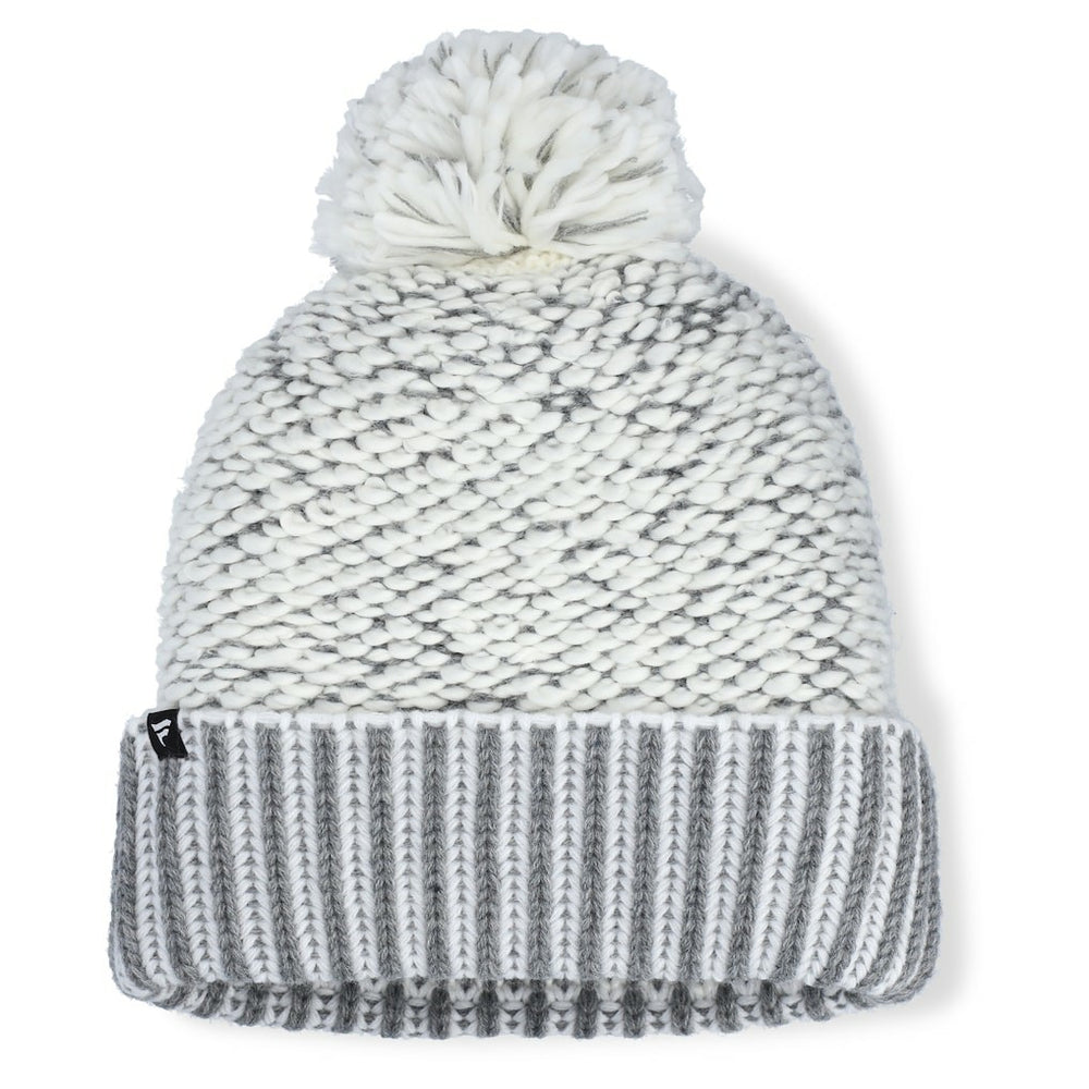 Detroit Lions Women's Pro Set Cuffed Knit Hat with Pom - Heather Gray - Fanatics