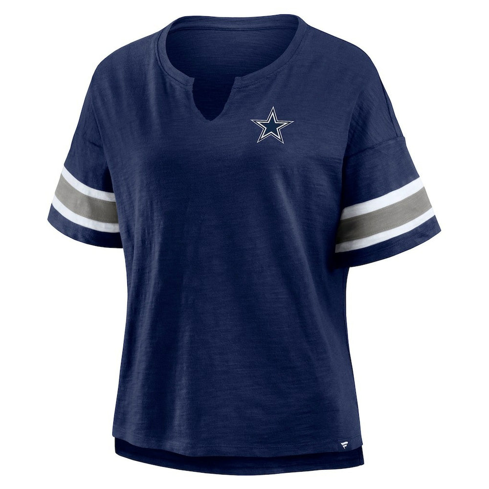 Dallas Cowboys Women's Redzone Curl Route T-Shirt - Navy - Fanatics