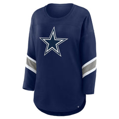 Dallas Cowboys Women's Redzone 3/4-Sleeve T-Shirt - Navy - Fanatics