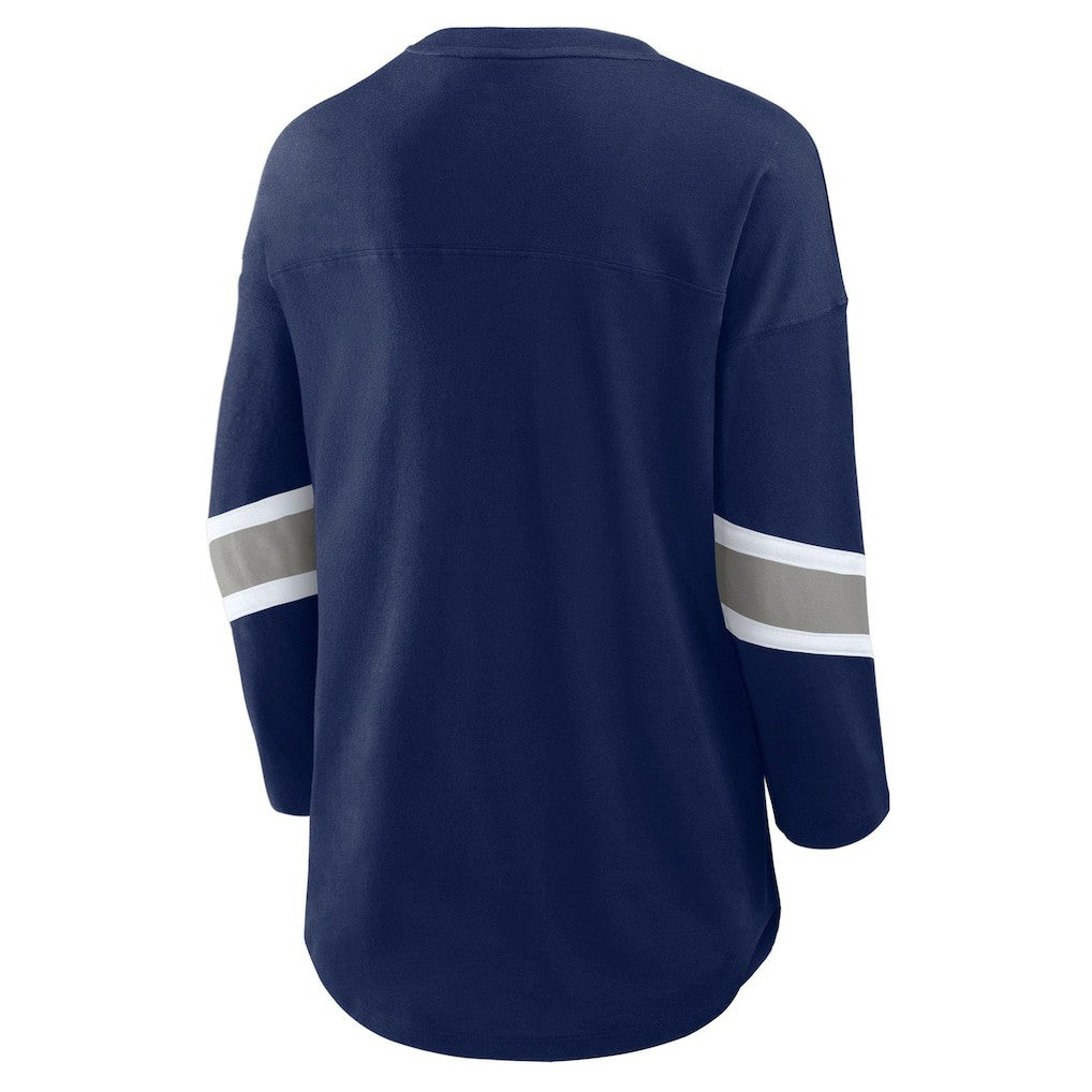 Dallas Cowboys Women's Redzone 3/4-Sleeve T-Shirt - Navy - Fanatics