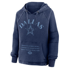 Dallas Cowboys Women's Oversized Raglan Gridiron Hoodie - Navy - Fanatics