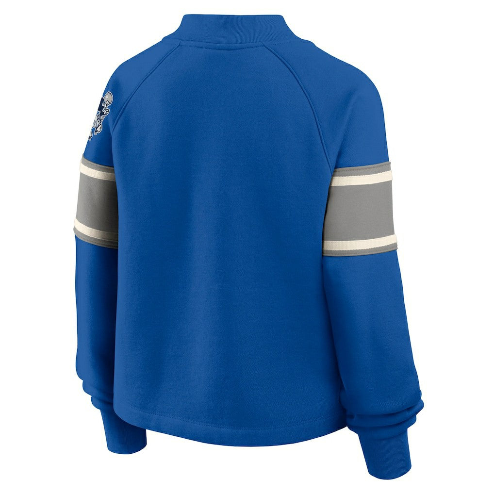 Dallas Cowboys Oversized Hometown Toss Sweep Mock Neck Pullover - Royal - Fanatics