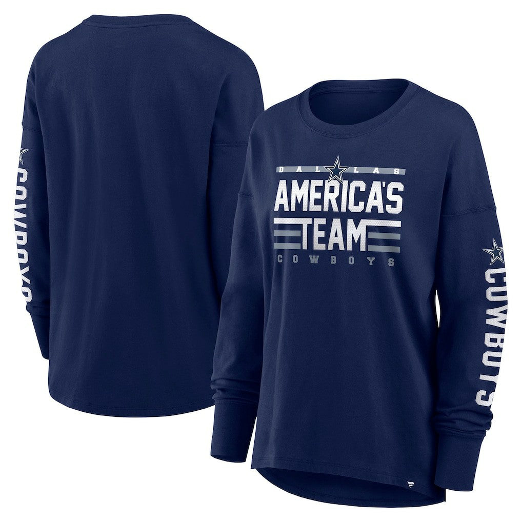 Dallas Cowboys Women's Hometown Legacy Long Sleeve T-Shirt - Navy - Fanatics